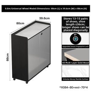 Anti-theft Lockable Shoe Cabinet Large Capacity