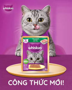 Pate Whiskas Mèo Trưởng Thành Gói 80G