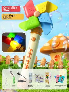 Childrens Handheld Electric Automatic Bubble Machine Toy