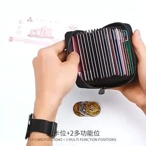 🔥ส่งไวจากไทย🔥กระเป๋าใส่บัตร หนังแท้ ใส่นามบัตร ATM เครดิต ธนบัตร เหรียญ Card Holders