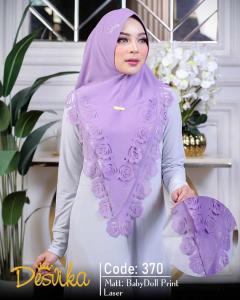 Hijab instan Khimar ceruty baby doll laser cut by Desvika