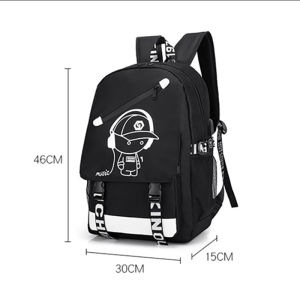 Luffy Anime One Piece Backpack for School Waterproof Packbag Napsack Nylon Large Capacity Knapsack Ruck