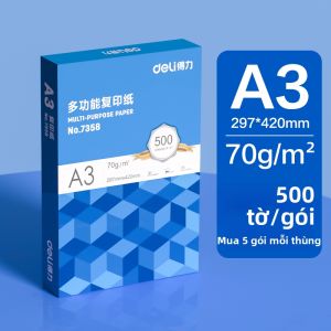 deli | Giấy In Hai Mặt 70g/80g Bột Tre