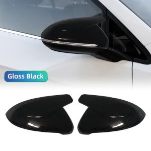 Rearview Mirror Cover Cap Bright Black For VW Golf 7 MK7 GTI 2014-2018 Touran Mirror Cover Replacement