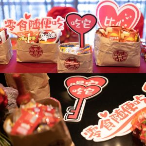 Wedding Dessert Table Mini Wooden Standing Erasable Desktop Blackboard Customizable Festive Decoration Sign Display Board