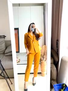 Setelan 3IN1 Celana Panjang Wanita Scuba Premium 4987