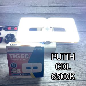 ECOKING TIGER LAMPU LED 25W MODEL LIPAT E27 SNI CAHAYA PUTIH 6500K DAYLIGHT / KUNING WARM WHITE 3000K BAGUS BERKUALITAS GARANSI 1 TAHUN FOLDING LIGHT