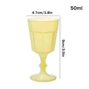 8Pcs Plastic Wine Cups Mini Red Wine Glasses Stylish Cocktail Goblets For Parties Bars Weddings Cocktail Cups Glasses Colorful