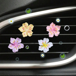 4PCS Flower Design Car Air Freshener: Auto Aromatherapy for Women