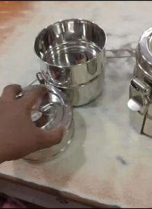 Stainless Steel Multi-Layer Lunch Box – Durable & Portable Food Carrier