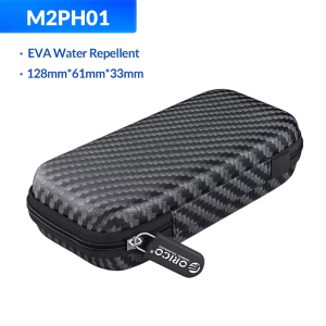 ORICO | ORICO M.2 SSD Case Eva Zipper Bag Mobile Phone Charger Protection Bag for External m.2 Hard Drive/Earphone/Data Line HDD Case
