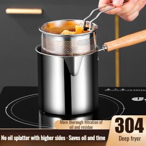 Home mini fryer Multifunction strainer fryer oilsaving kitchen good helper