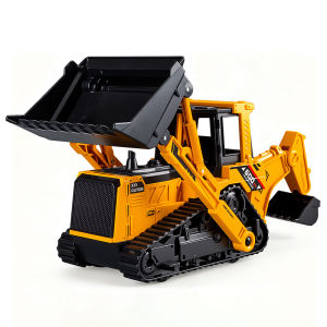 Excavator Forklift Engineering Truck Tractor Model Car Diecast Plastic Double-Head Bulldozer Toy Car Inertial Vehicle Boy Toy