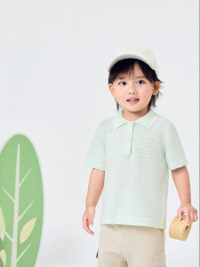 Purcotton | Cotton 2026 Summer New Style Turn-down Collar T-Shirt