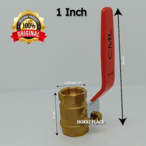 BALL VALVE KUNINGAN STOP KRAN 1"  3/4"  1/2" INCH CAMEL HIGH QUALITY