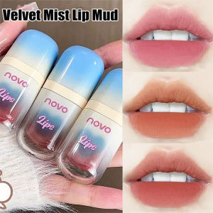 Velvet Mist Lip Mud Lipstick Cotton Feel Lip Glaze Makeup Women Light Cloud Lip Gloss Muddy Texture Lips Tint Brighten