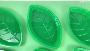 2pcs Hawaiian Leaf Shape Plate Plastic Food Snack Tray Jungle Safari Theme Summer Luau Birthday Party Decorations Popcorn Plate