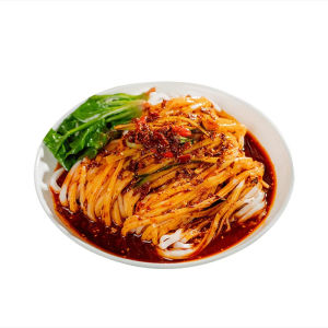 Authentic Shaanxi Han Chinese Rice Noodles Ready to Eat Speciality Snack Instant Food Baguette Cool Noodles Sesame Sauce