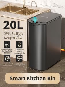 HS | Smart Auto-Sensing Home Trash Can for Narrow Spaces