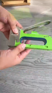 ZENTOR Deli Staple Gun Tacker Heavy Duty Gun Tacker Staple Gun Door Type Nail Compatible 13/8 13/6 13/4 Nails