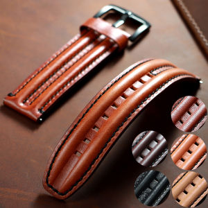 Genuine Cowhide Strap for Seiko Watch Band Vintage Leather for Omega for Panerai Bracelets 20mm 22mm 24mm Women Men Wrist Belt