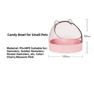 Tafit | Anti-Tip Feeding Bowl for Hamsters Golden Hamsters Raccoon Dogs Hedgehogs