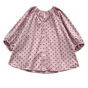 AIYITI | Summer New Korean Style Polka Dot Blouse Loose Fit Tummy Covering
