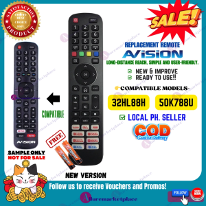 Avision Smart TV Remote NO CODE [**Mag Basa B4 Umorder**] MODEL 32HL88H 50K788U Replacement Remote Avision alluremarketplace2ND