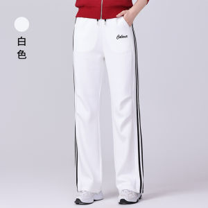 Spring New Style Square Dance Fitness Aerobics Thick Long Sleeve Dance Outfit Womens High Waist Straight Leg Pants Gym Set