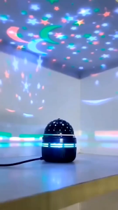 Disco Ball Light LED USB Magic Spinning Laser Lamp DJ Christmas Projector Strobe Party Light