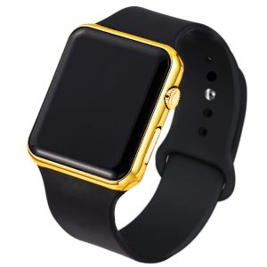 Fashion Sport Digital Watch Women Men Square LED Watches Silicone Belt Electronic Women Digital Watches Clock Relogio Feminino