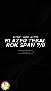 Desulthan | Setelan Formal Blazer Tebal & Rok 7/8 Bahan Gabardine Size S - XXXXXL Variasi 4 Warna