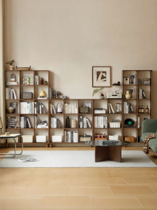 WEISHA | Solid Wood Bookshelf Storage