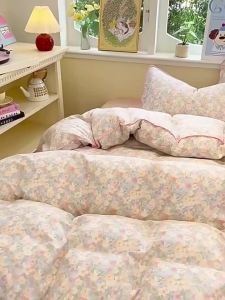 Summer 100% Cotton Double Layer Bed Sheet Set