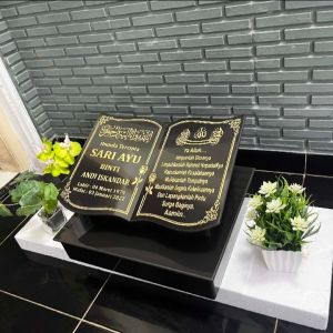 BATU NISAN KUBURAN MAKAM GRANIT UKURAN 30 x 40 KUALITAS TERBAIK