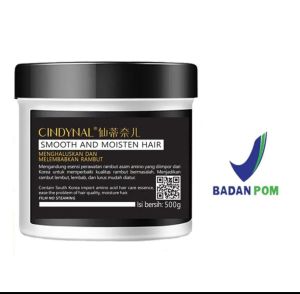 Masker Rambut Ceratin Perawatan Rambut Rusak | Masker Pelurus Rambut Tanpa Catok | Cindinal Hair Mask Smooth And Moisten Hair Film No Steaming Menghaluskan Dan Melembabkan Rambut | Serum Rambut TWG | Serum Vitamin E Rambur TWG