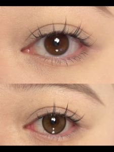 สีน้ำตาล/เขียว/ชมพู/เทา เลนส์สีด้วย diopters -4.50 ~ -0.00 เลนส์สายตาสั้นคอนแทค