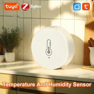 iHseno | Tuya Zigbee Temperature and Humidity Sensor Intelligent Home Hygrometer work with Smart Life Alexa Google Assistant