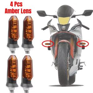 Motorcycle Turn Signal LED Blinker Amber Indicator Waterproof LED Lamp Universal 12V For Honda CBR500R CBR650R CRF250L Rebel 500