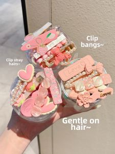 PINK EMPRESS | Colorful Childrens Side Fringe Hair Clip No Damage
