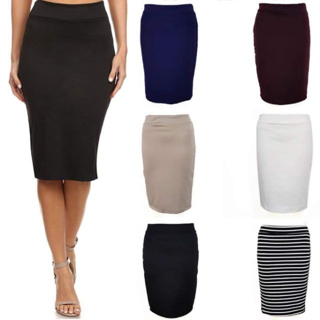 Pencil cut skirt hotsell below the knee