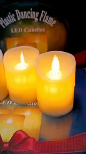 Nến LED hình sáp chảy dùng pin cao 7cm đường kính 5(cm) trang trí không gian kỷ niệm dịp lễ quà tặng công giáo