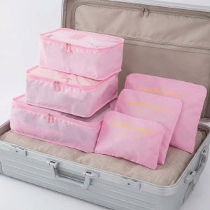 Portable 6pcs Travel Storage Bags Clothes Organizer Luggage Pouch Suitcase Handbag Closet Divider Accessories