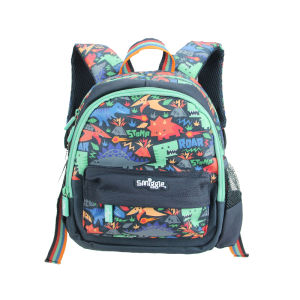 กระเป๋านักเรียนเด็กคุณภาพสูงแท้ของเด็กผู้ชาย Tas Ransel Bayi การ์ตูนไดโนเสาร์ขนาด11นิ้วสวมใส่ได้