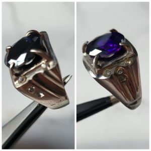 CINCIN PERMATA SERAI ASLI PROMOSI COMBO 2 BENTUK HITAM DAN UNGU RM80