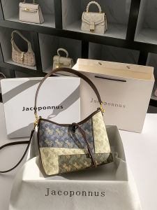 Jacoponnus Genuine Leather Tote Bag Womens Large Capacity Commuter Bag 2025 New Winter Luxury Sensation Horse-drawn Carriage