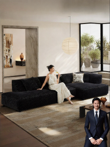 Zen Style Modular Fabric Sofa