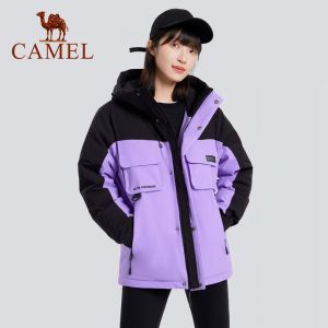 Cameljeans แจ็กเก็ตสำหรับผู้หญิงแจ็คเก็ตสไตล์ชุดทำงานกลาง "ขนเป็ดใหม่ฤดูหนาว