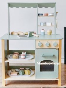 Nordic Style Pretend Play Dessert House Wooden Childrens Room Decoration