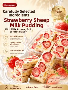 WENXIANGZAN | Strawberry Goat Milk Pull Candy Snacks